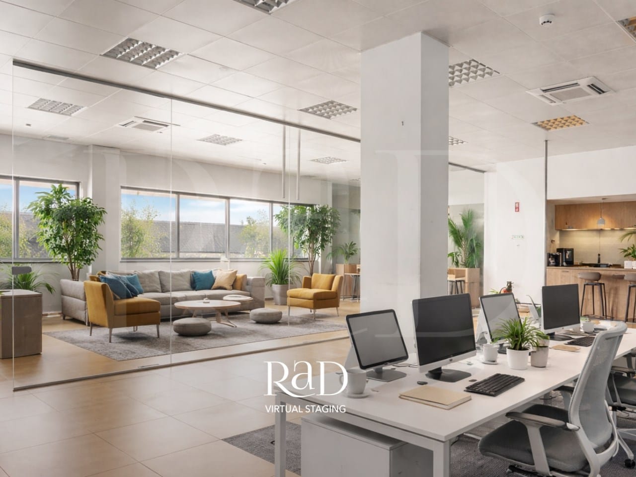 Open space com zona de estar